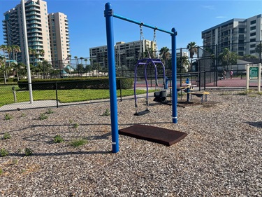 Swings at bay park