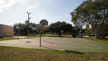 view of the basketball court