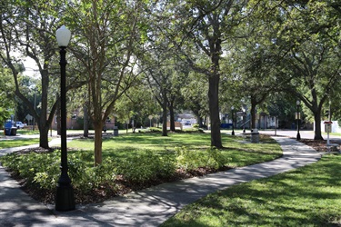Panoramic view of Plaza Park