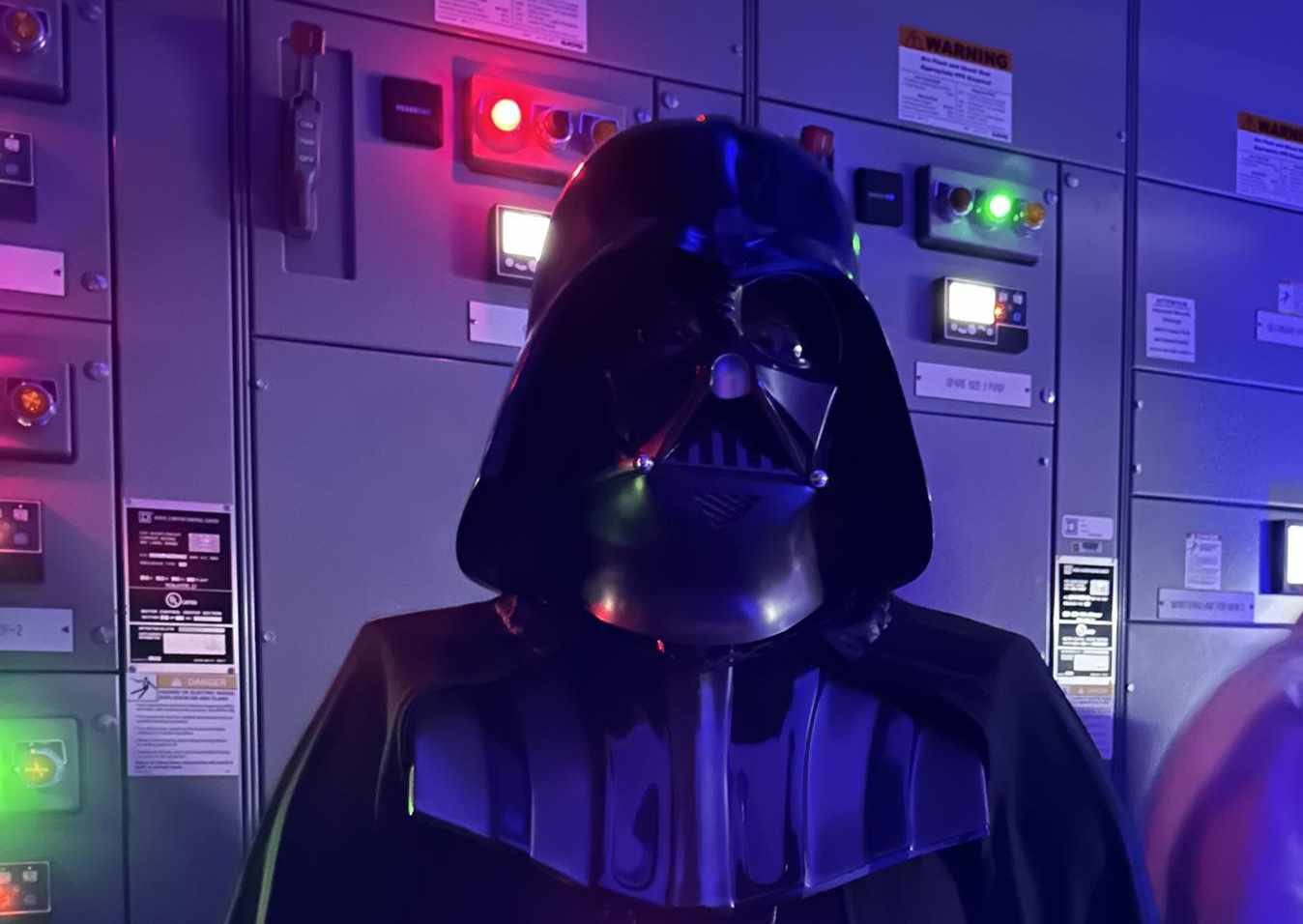 Darth Vader in Control Room
